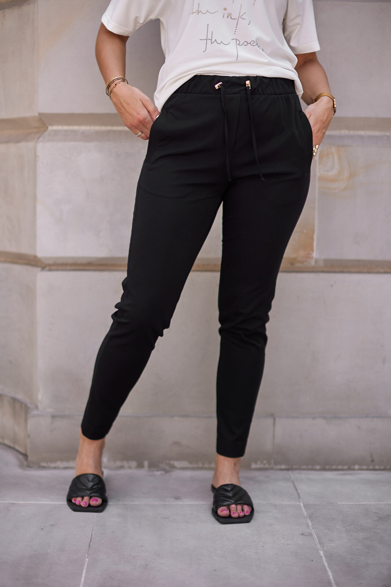 Elegancko-sportowe spodnie z dzianiny "MORGAN-LIGHT"