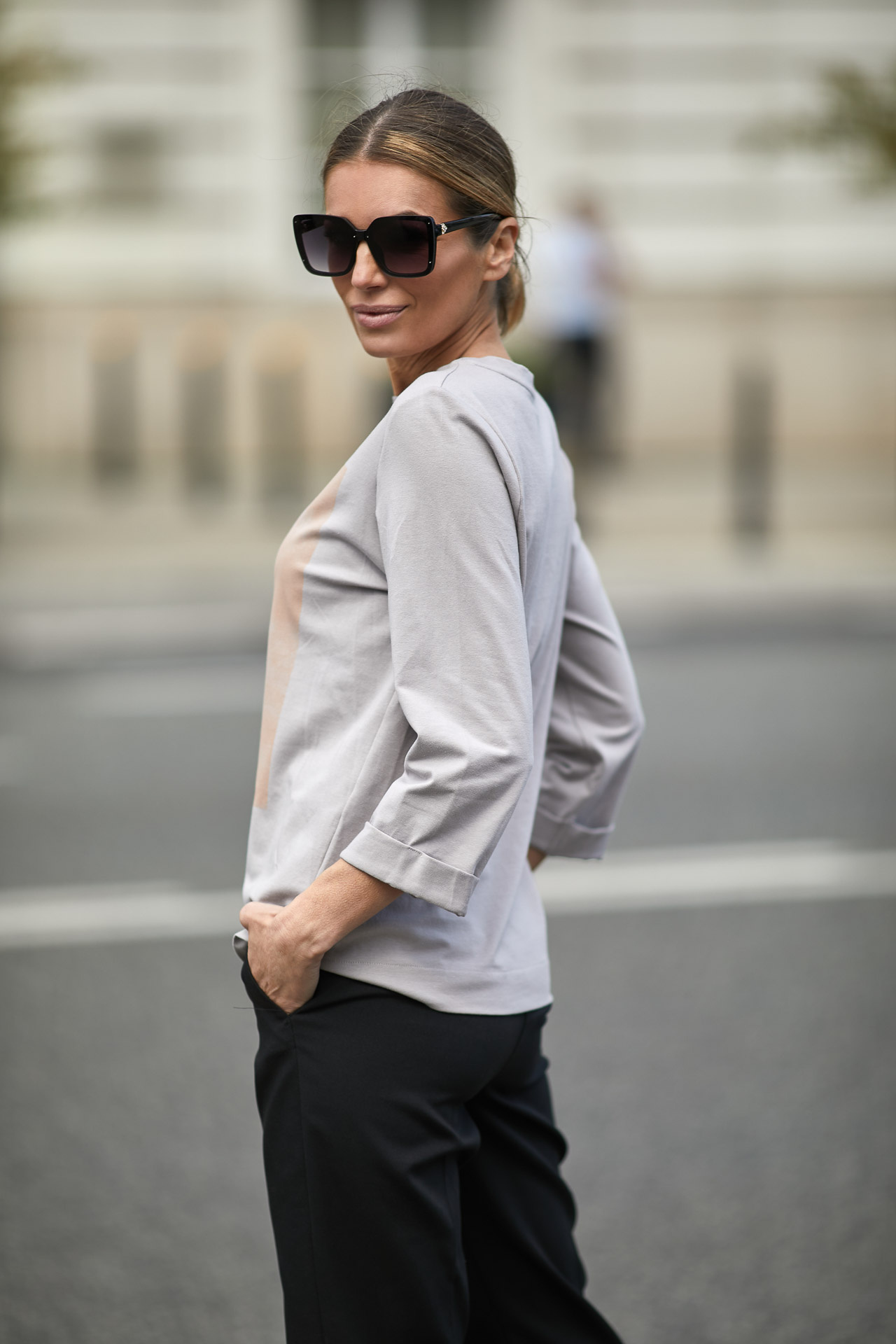 Bluzka bawełniana z drukiem